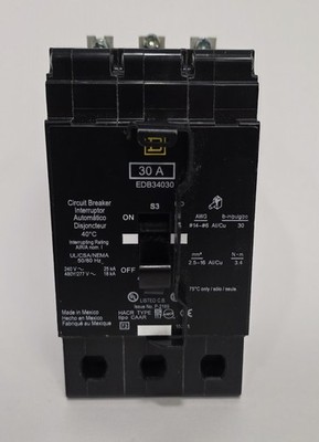 Square D EDB34030 Circuit Breaker
