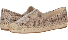 Sam Edelman Kesia Sesame Leather Slip On Rounded Toe Espadrille Flats 9.5 M