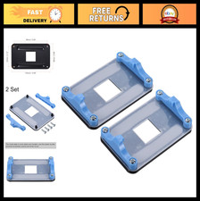 2Pcs AM5 CPU Cooling Bracket Heatsink Mounting Plate - Durable Fan Support, Blue