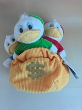 Disney DuckTales Huey Dewey Louie Plush Set - 3-Pack with Money Bag Stuffed Toys
