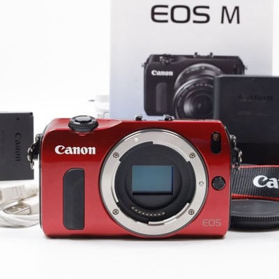 Canon EOS M 18.0MP Digital SLR Camera - Red (Kit w/ EF-M STM 22mm