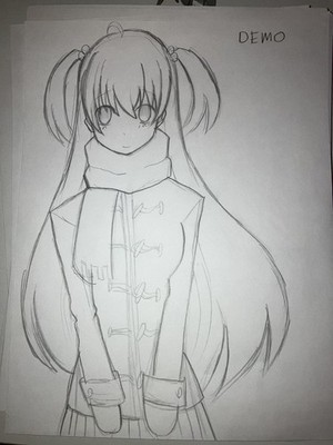 Custom Pencil Sketch Commission  - Original Character on Paper - Rough Style