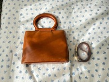 Vintage Celine Circle Handle 2-Way Leather Ba...