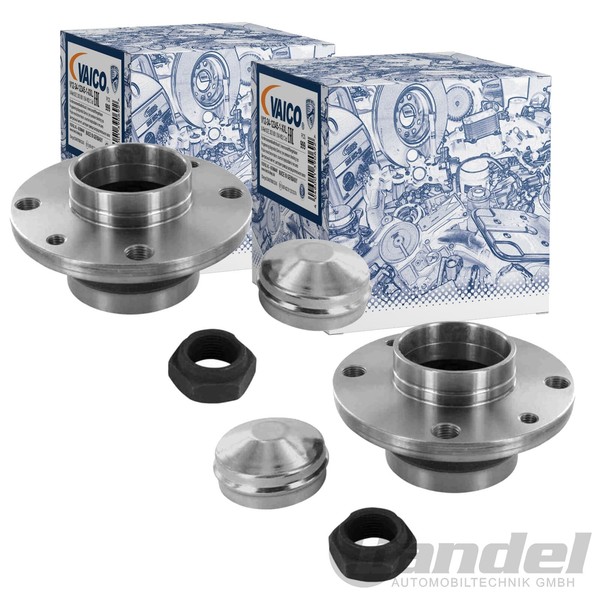 2X Vaico RADLAGER-SATZ Hinten Passend FüR Alfa Romeo 145 146 155 Fiat Barchetta-image