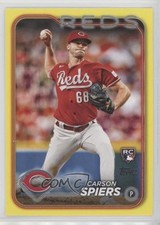 2024 Topps Series 2 Yellow Carson Spiers #365 0nr3