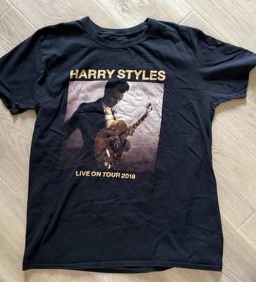  Harry Styles Live On Tour 2018 T Shirt Black Graphic Concert Tee Mens Large