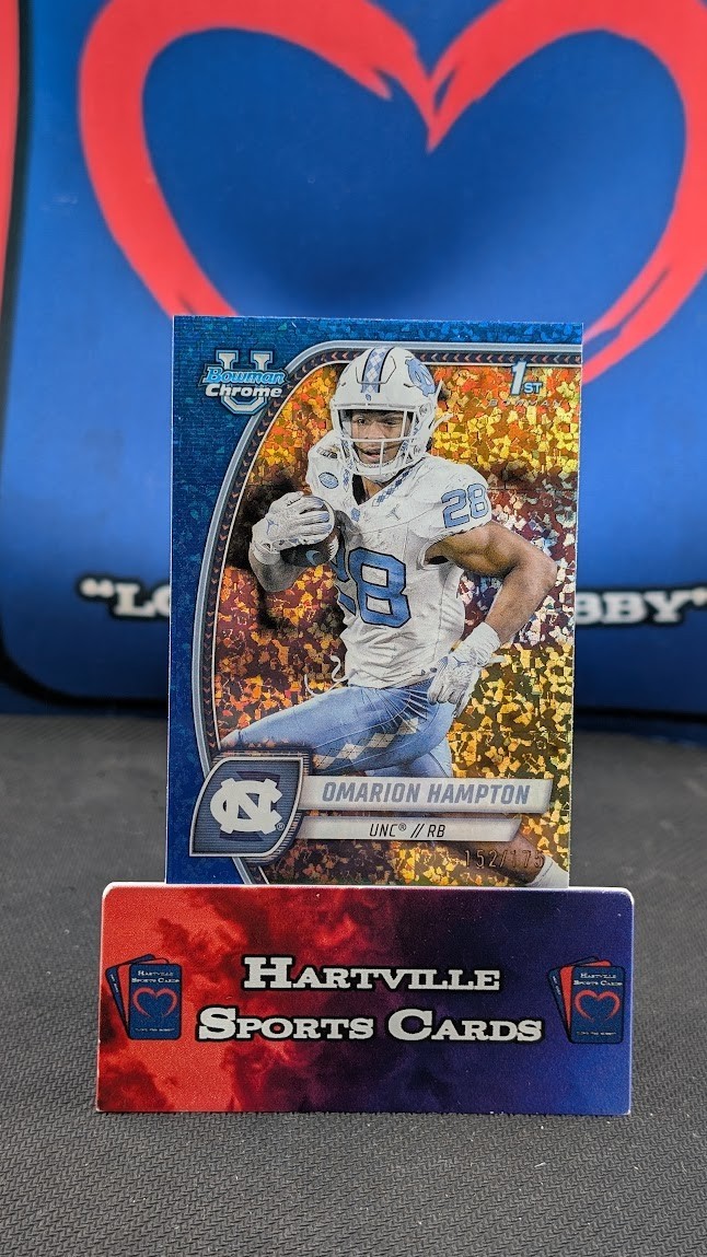 2024 Bowman U Chrome - Omarion Hampton - Blue Mini-Diamond Refractor #198 /175