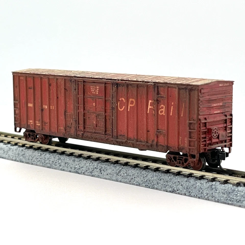Fox Valley N Scale 8172-2 Canadian Pacific Soo 7 Post Boxcar Custom Weathered - Image 2 of 4
