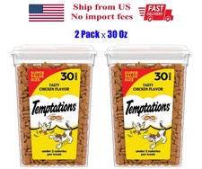 Temptations Tasty Chicken Flavor Crunchy Soft Cat Treats, 60 oz Tub