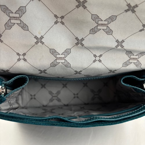Borsa a tracolla Aimee Kestenberg Velvet Mia espandibile verde smeraldo - Foto 5 di 11
