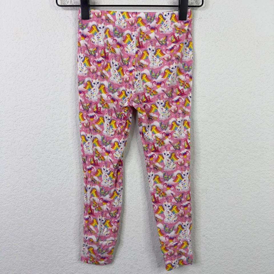 Pantalones de pijama Lisa Frank Posh cacahuete niñas 5T-6T arco iris gato mariposa caprichoso Foto 2 de 4