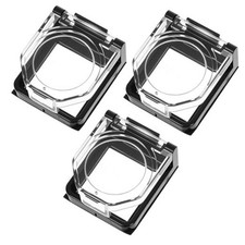3 PCS Power Push Button Switch Cover Transparent Dustproof Safety Button Cap