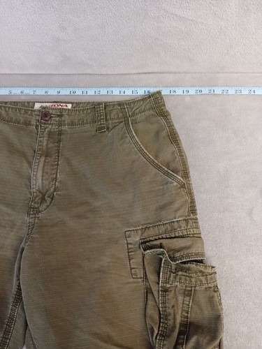 Arizona Jean Co Cargo Shorts Men's 34 Green Ripstop Pockets Workwear Hiking - Picture 7 of 12