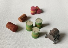 Model Railway 00 Gauge Oil Drums x8 - pre-painted
