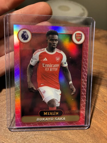 2026 Topps Merlin Premier League Bukayo Saka Pink /250 Arsenal #11