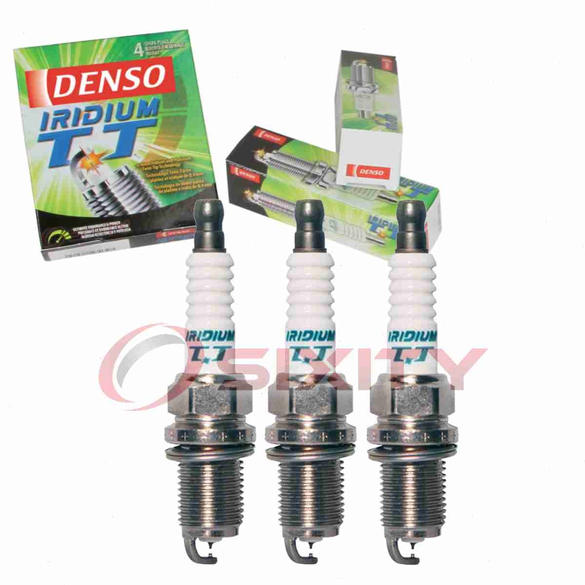 3 pc Denso Iridium TT Spark Plugs for 2014-2015 Mitsubishi Mirage 1.2L L3 lf