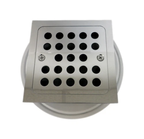 Signature Hardware SH608CP Menlo Square Shower Drain in Polished Chrome - Picture 1 of 3