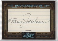 2005 Playoff Prime Cuts Souvenir Cuts /50 Travis Jackson #SC-50 Auto HOF 0l2