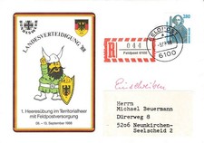 155411) Feldpost Bundeswehr Privat-GSU Heer Übung 1988, Einschreiben