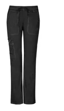 Dickies Women Genflex Black Cargo Scrubs Pant Size S SMALL CONTEMPORARY TALL RT