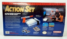 Caja de consola vac&iacute;a Nintendo Entertainment System NES 1990 juego de acci&oacute;n con insertos