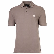 A|X ARMANI EXCHANGE Men's Polo Shirt - Collar, Button Placket, Cotton Pique