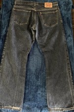 Vintage Levi  s 517 Bootcut Men  s 36x30 Medium Wash Distressed Bottoms Cotton