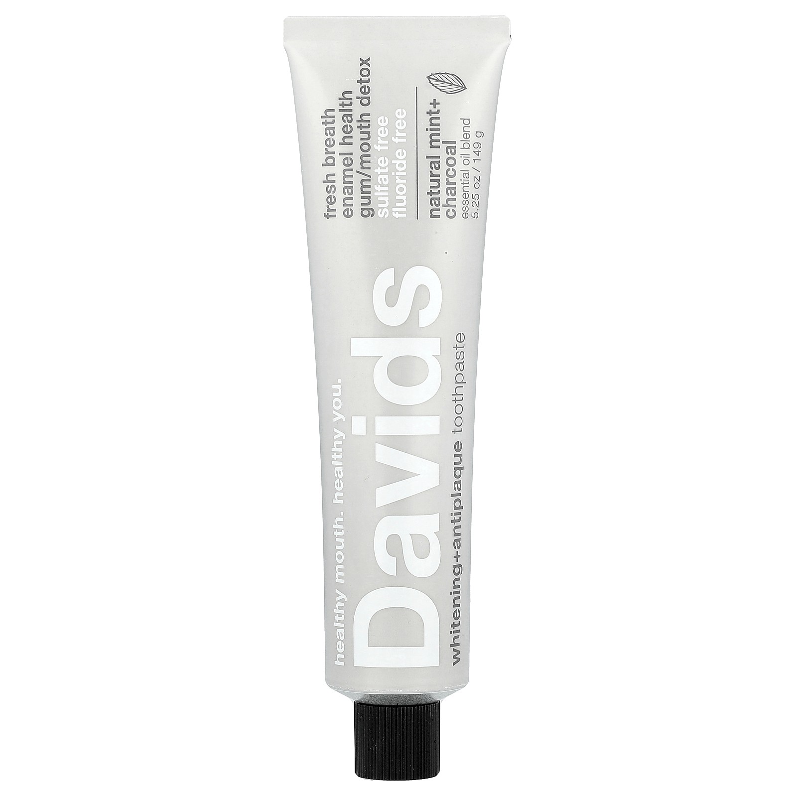 Whitening + Antiplaque Toothpaste, Natural Mint + Charcoal , 5.25 oz (149 g)