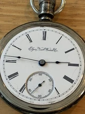 15 jewel Elgin Natl Watch Co 18s pocket watch Safety Pinion Ca 1890