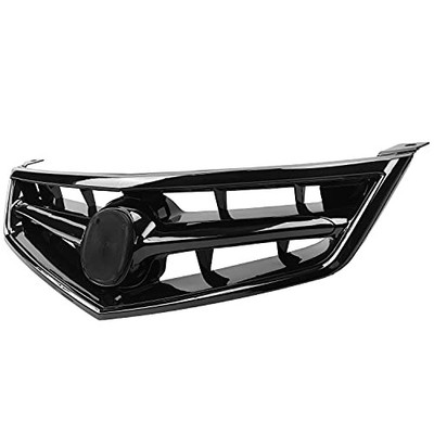  Front Grille Bumper Compatible with 2006-2008 Honda Acura TSX w/o Emblem Black