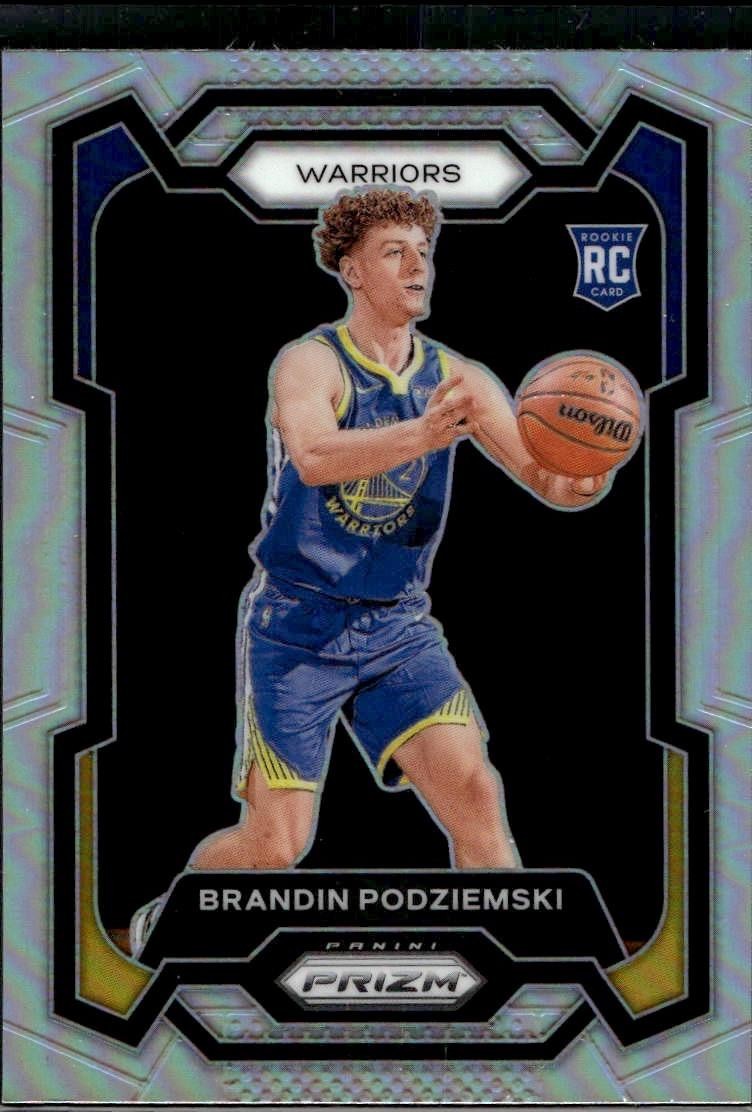 2023-24 Panini Prizm #147 Brandin Podziemski Prizms Silver Rookie