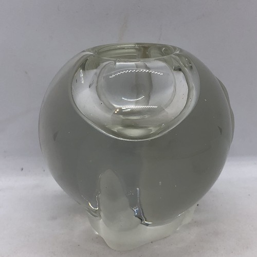 Frosted Glass Crystal Bird Claw/Talon & Orb Candle Votive High End Quality - Picture 4 of 10