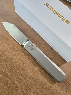 Artisan Holm 1875 Knife S90V Blade Titanium Handle & Clip