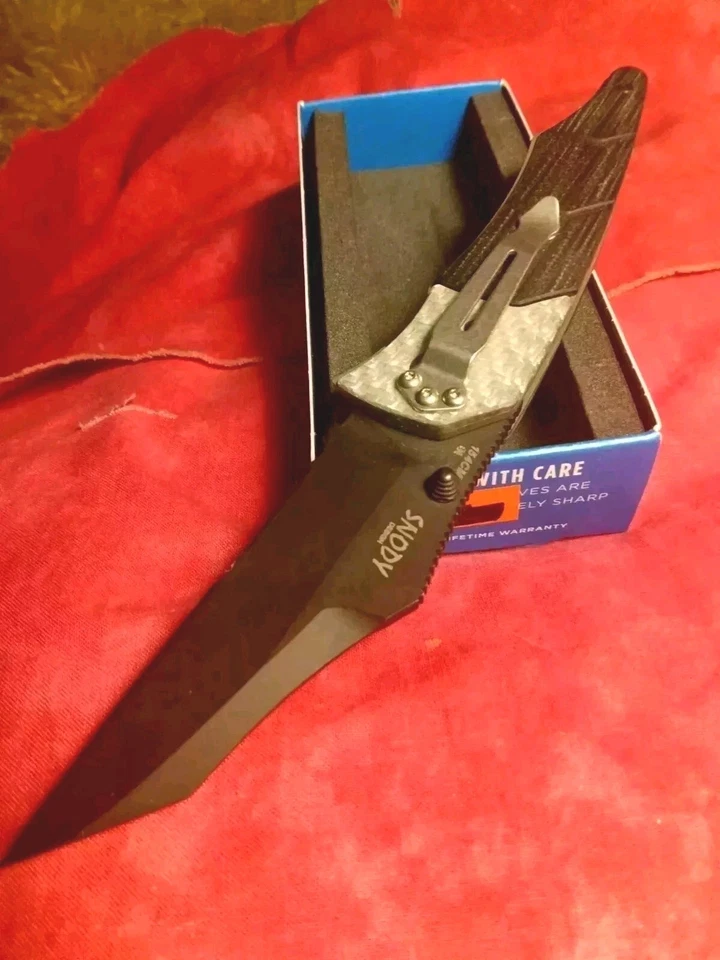 ✨RARE✨  Benchmade🦋425SBK 💥GRAVITATOR💥(CFIBER/G10/154cm Titanium) NEW! 🎁 - Image 3 of 4