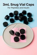 10x TPU flexible 3 Ml Vial Caps : Peptide and Insulin