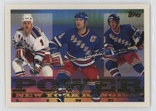 1995-96 Topps Power Lines Adam Graves Mark Messier Pat Verbeek #3PL HOF 0u9w