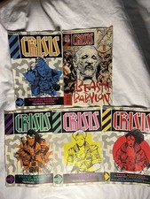 2000AD Presents Crisis Comic Bundle Issues 1 - 4 1988 + Issue 25 Vintage Bundle