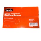 Superior Dominion Mediumweight Boullion Spoons - 36 Pcs Stainless Steel Flatware