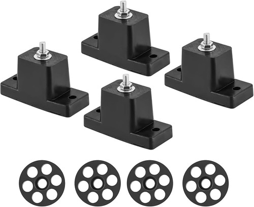 4-Pack Rubber Vibration Isolator Mounts For Mini Split AC Outdoor Unit -  Supports Up To 800