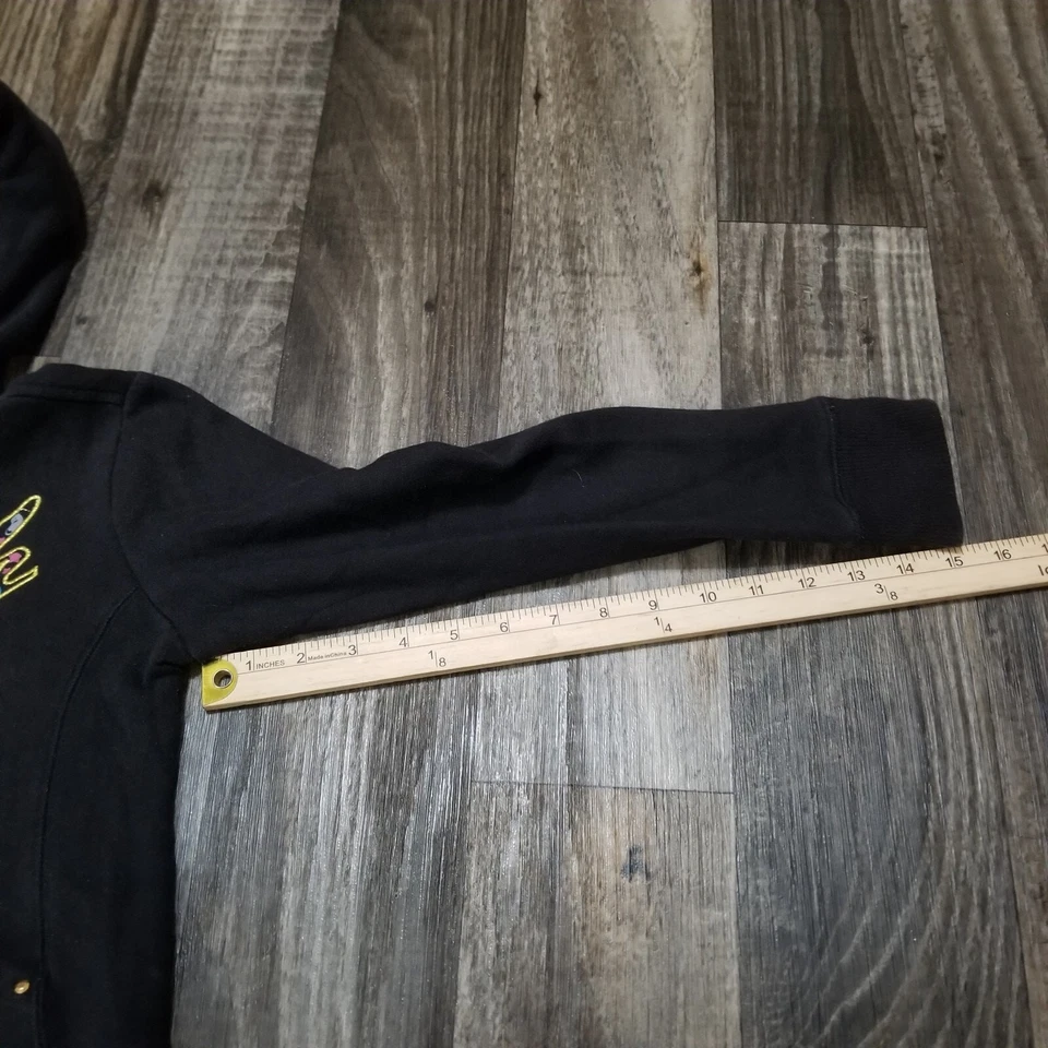 Southpole Black Y2K Full Zip Hoodie Jacket Girls Youth Size Medium 10-12 Graphic - Image 4 of 4