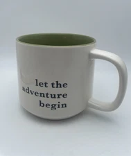 Threshold Let The Adventure Begin  Mug Green Interior 16 oz 2021 Edition Cup B15