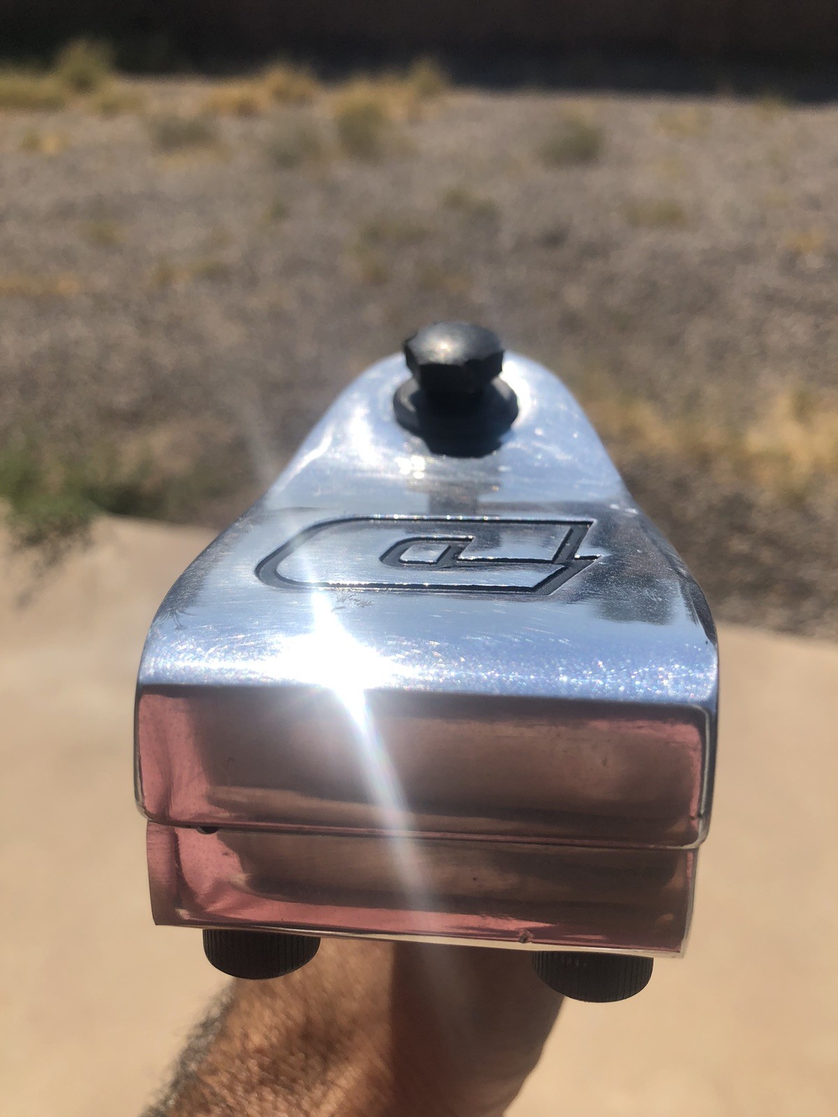 Dyno BMX Racing Stem Quill Vintage Bike Neck 21.1mm Black Silver 90s OG Alloy