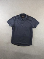 BYLT Drop Cut Polo Shirt Largr Navy Short Sleeve Premium Basics Signature
