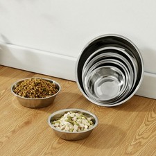 S-XXL Non-Slip Stainless Steel Pet Dog Bowl Large Capacity Dog Food Water Bowls