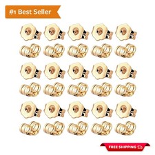 15 Pairs of 14K Gold Earring Backs - Comfortable and Secure Earring Support