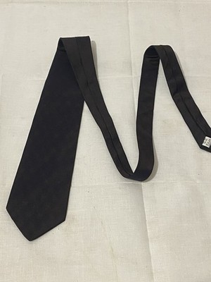 sehr schöne Lagerfeld Krawatte Homme Made in Italy Breit Schwarz mit Gold Akzent