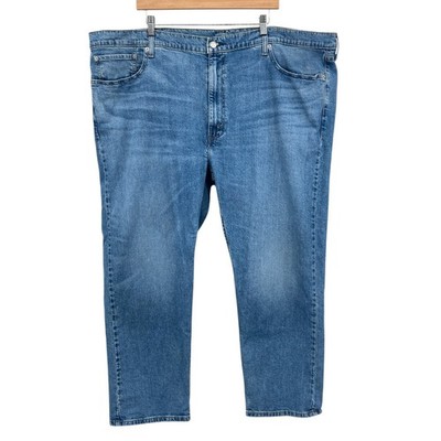Levi's 502 Men's Jeans W48 L30 Blue Regular Taper Fit Stretch