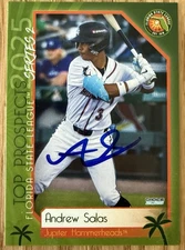 Andrew Salas Auto Signed 2025 Florida State League Top Prospects Series 2 #14 IP