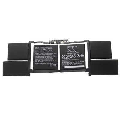 Akku für Apple Macbook Pro 15 inch Touch Bar A1990 Mid-2018 7300mAh 11,4V