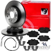 Brembo Bremsscheiben 296Mm + BelÄGe Hinten Passend FüR BMW 1Er E81 E87